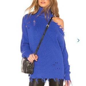 Beautiful cobalt blue Lovers + Friends sweater